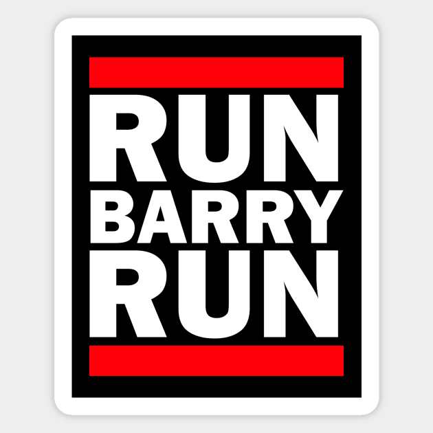 Run Barry Run (Flash Parody) Magnet by A Mango Tees